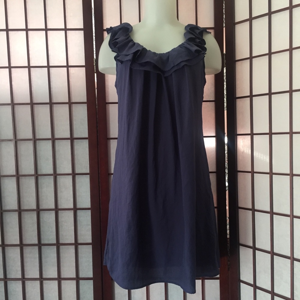 PINS AND NEEDLES LONG BLUE BLOUSE SIZE M